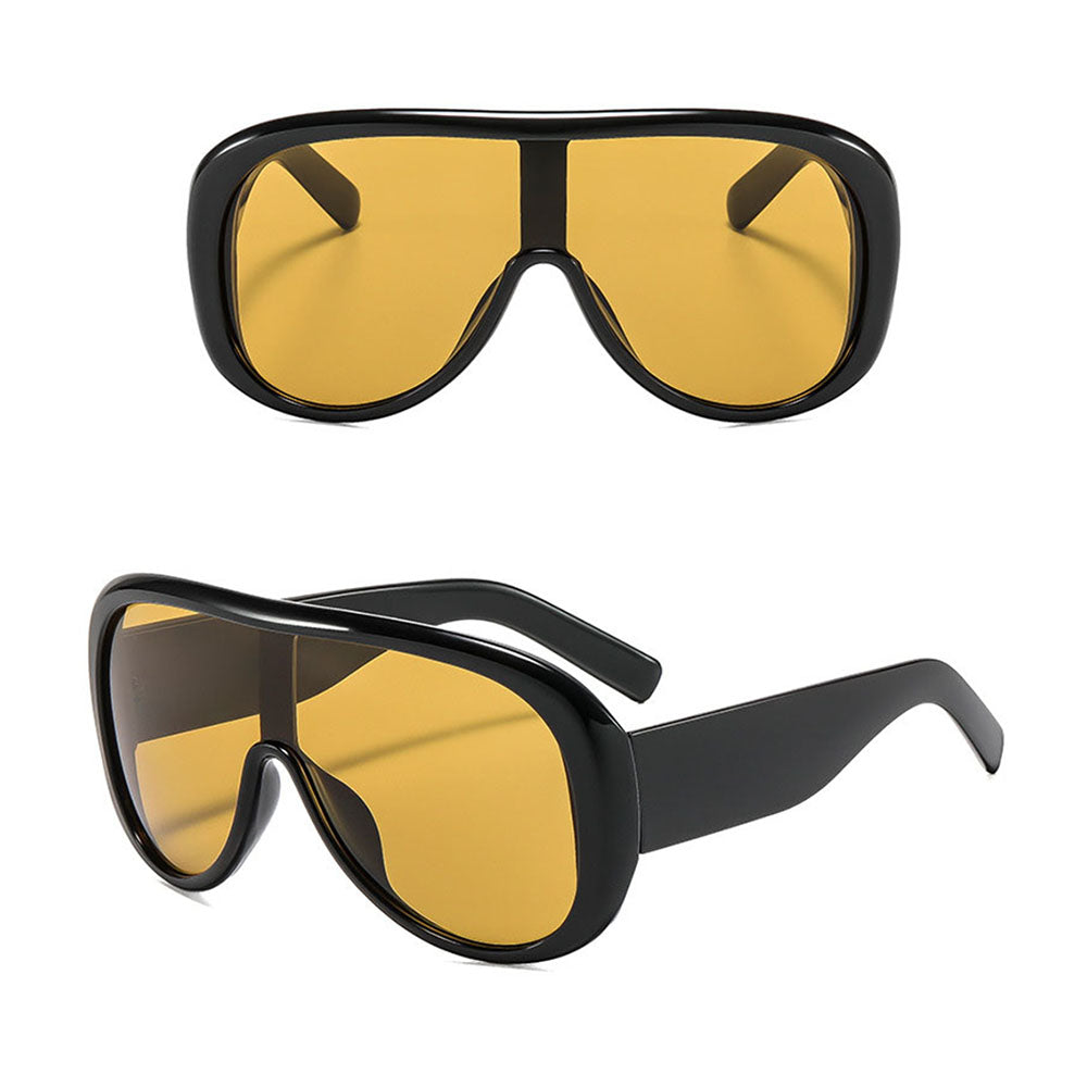 Damen-Sonnenbrille Techsuit 89337, Schwarz Gelb