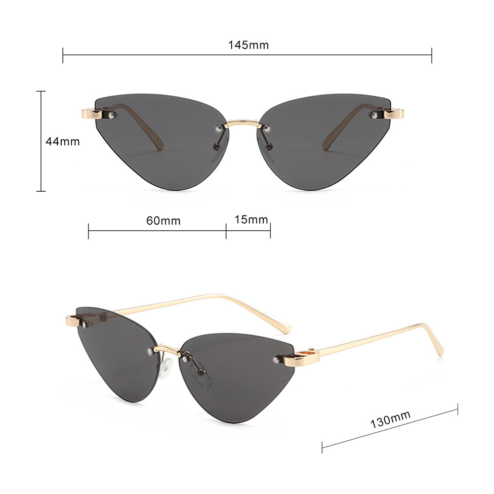 Dames Zonnebril Techsuit S099, Goud Zwart