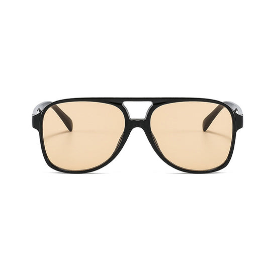 Lunettes de Soleil Unisexes Techsuit 98061, Protection UV, Noir Marron Clair