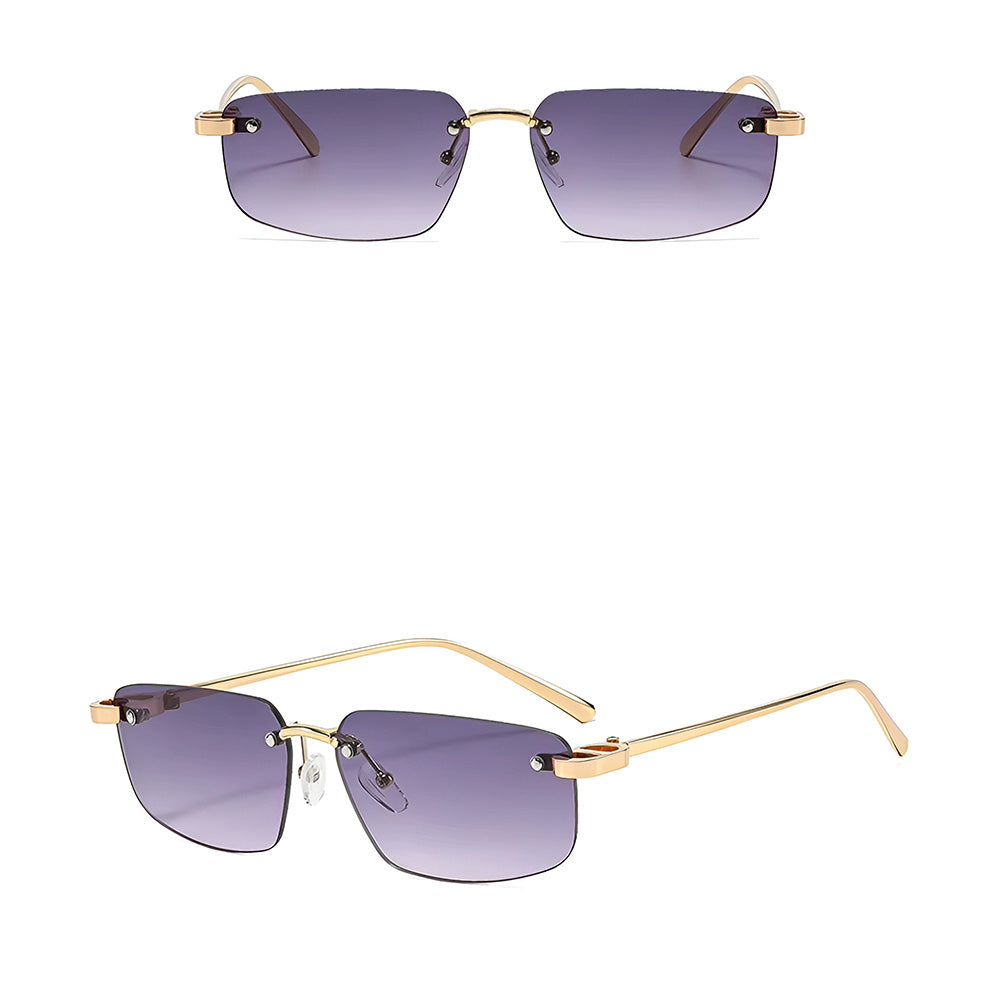 Unisex Techsuit S098 Sunglasses, Gold Purple