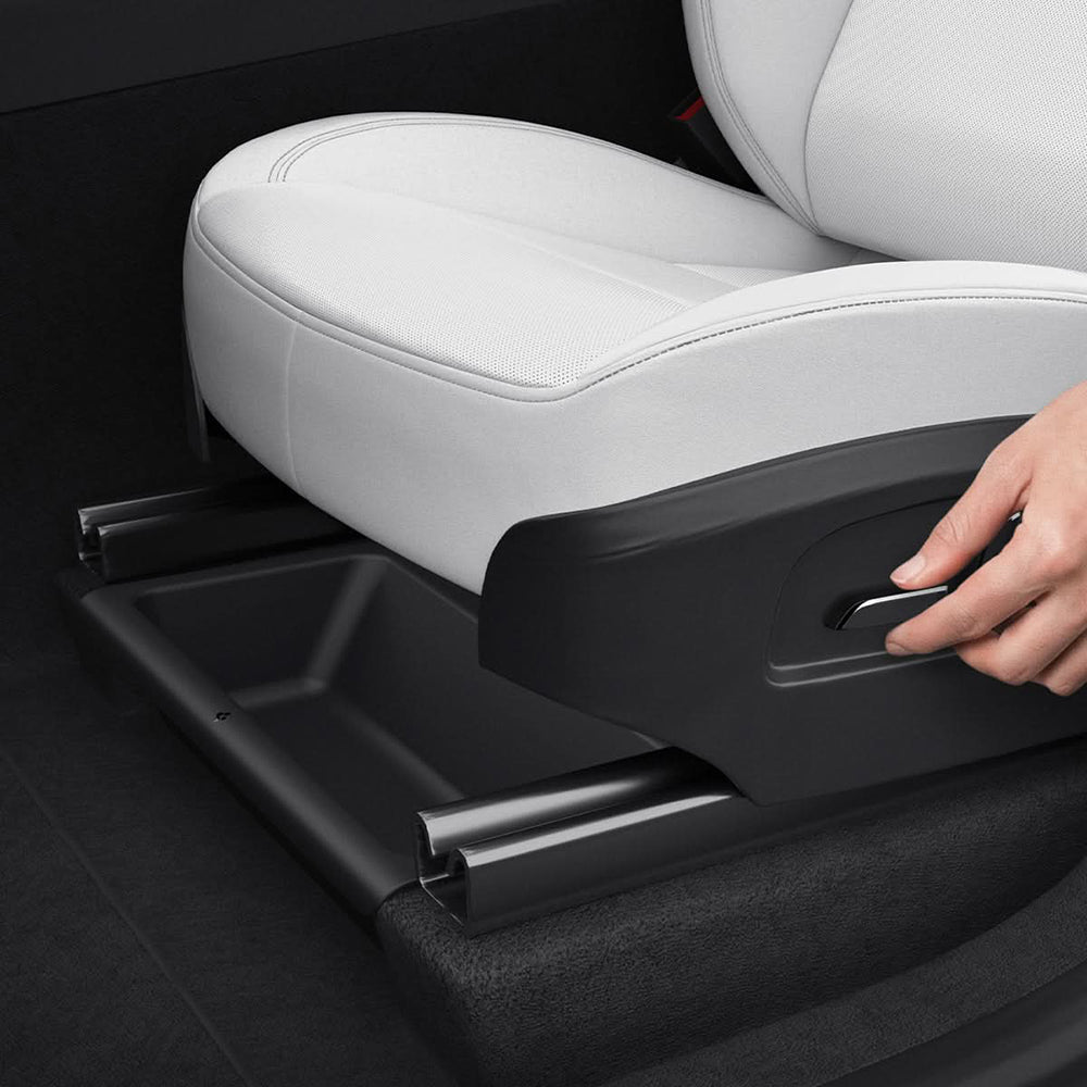 Organisateur Auto Spigen TO222J à monter sous le siège pour Tesla Y Juniper, Set de 2 pièces