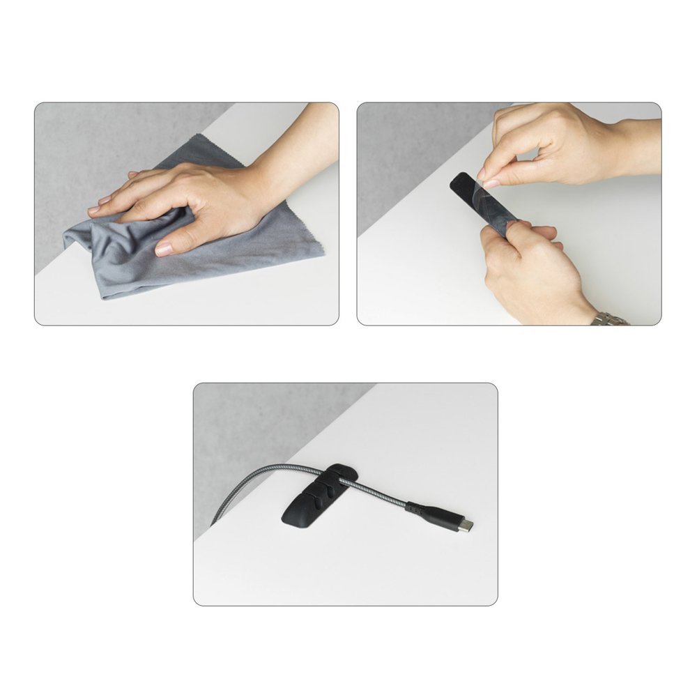 Organisateur de câbles Ringke, Set de 4 pièces, Noir