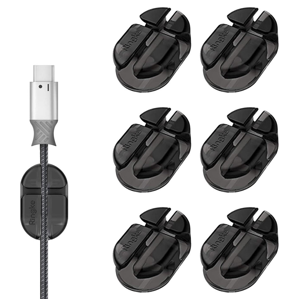 Organisateur de câbles Ringke, Set 6 pièces, Noir