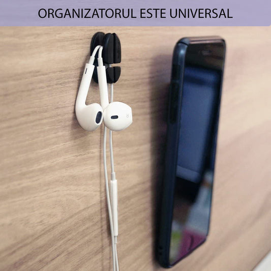 Ringke Kabel Organizer, Set van 6 stuks, Zwart