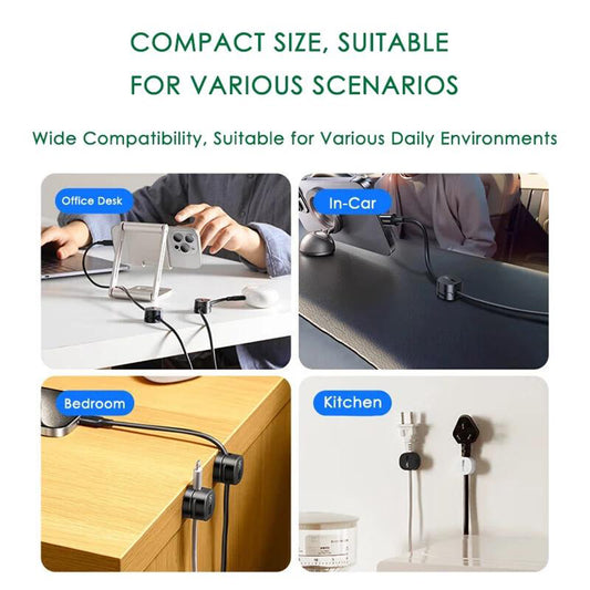 Kabelorganizer UGREEN LP886, Set van 3 Stuks, Zwart