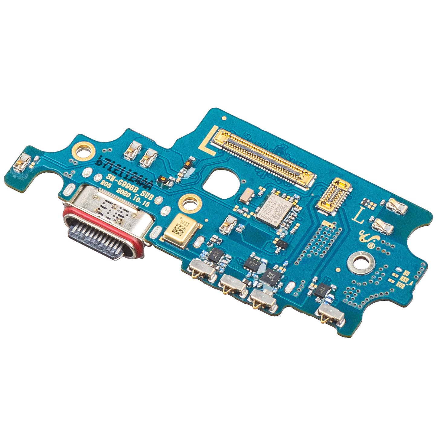 Carte avec Connecteur de Charge - Microphone - Module Lecteur SIM Samsung Galaxy S21+ 5G G996, Service Pack GH96-13993A