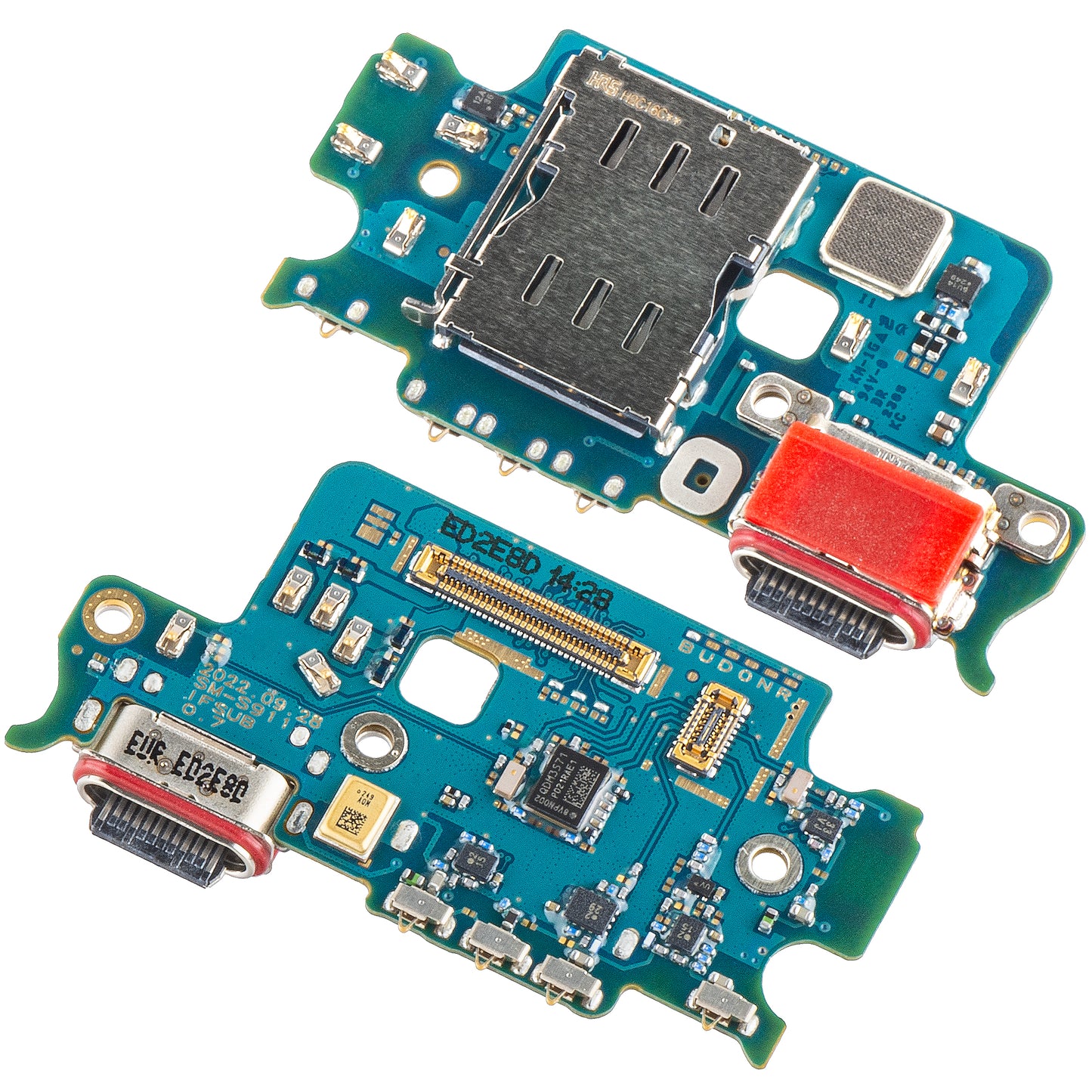 Laadconnector - Microfoon - SIM-lezer Module Samsung Galaxy S23 S911, Swap GH96-15629A