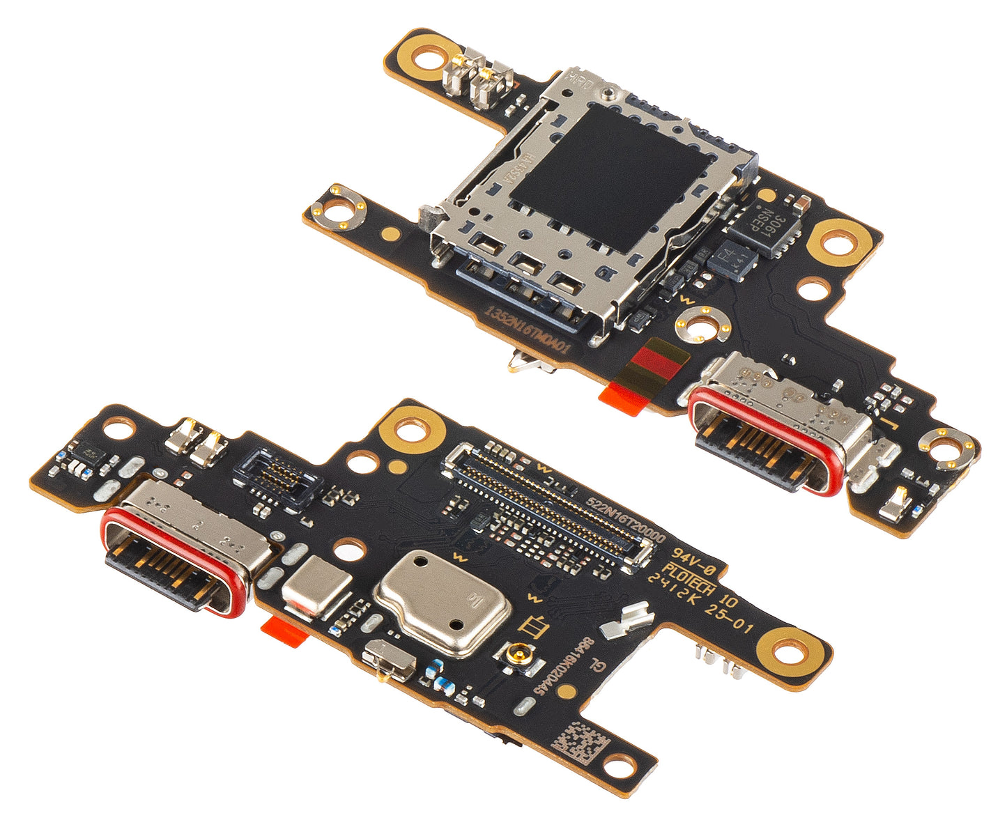 Ladeanschlussplatine - Mikrofon - SIM-Kartenleser Modul Xiaomi Poco F6, Service Pack 5600010N16T00