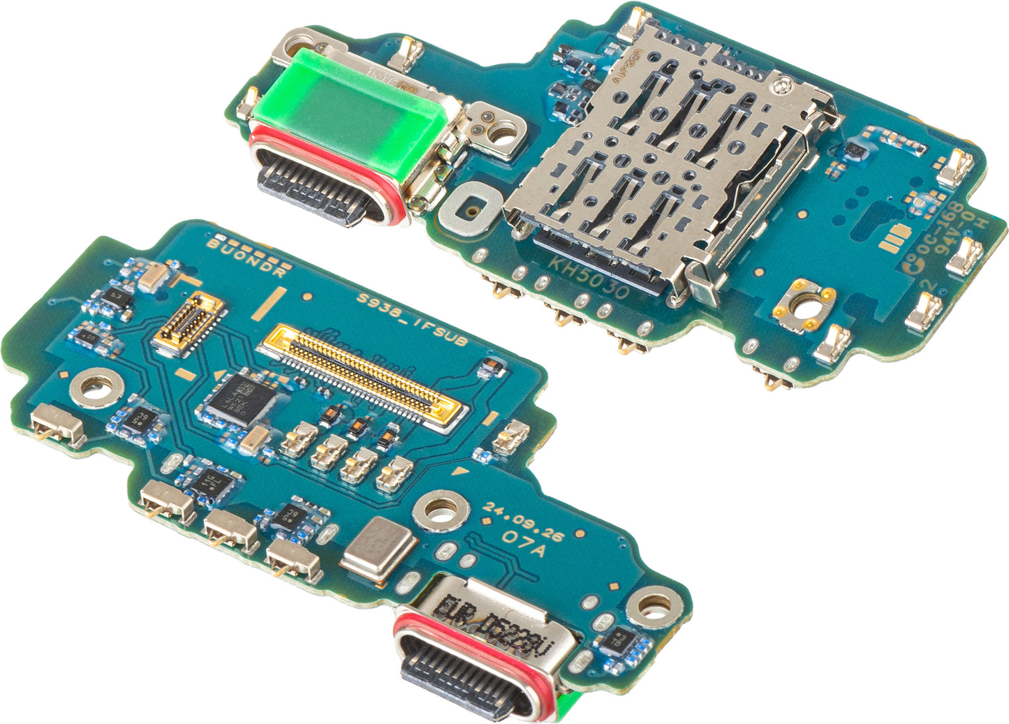 Charging Connector Board - Microphone - SIM Reader Module Samsung Galaxy S25 Ultra S938, Service Pack GH96-18321A