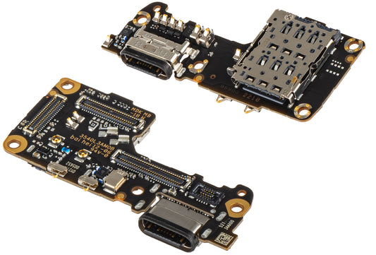 Carte avec Connecteur de Charge - Microphone - Module Lecteur SIM Xiaomi 12S / 12X / 12, Service Pack 5600010L3A00