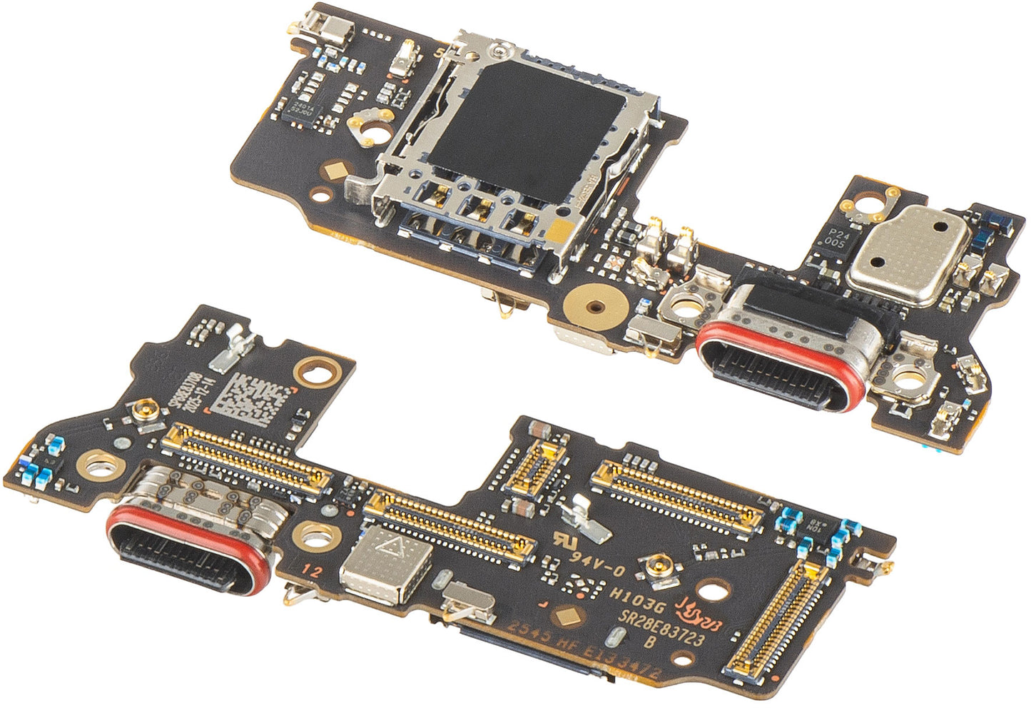 Carte avec Connecteur de Charge - Microphone - Module Lecteur SIM Motorola Edge 70 Ultra / Signature, Service Pack 5B28C31906