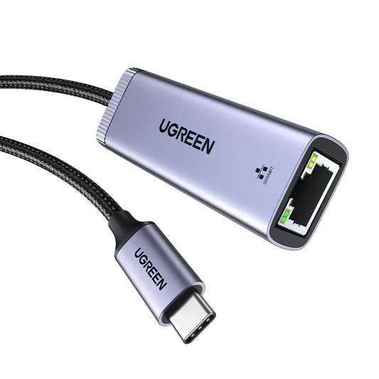 UGREEN CM483 Netwerkkaart, RJ45, USB-C, Gri