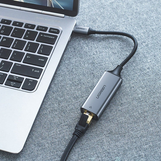 Netzwerkkarte UGREEN CM199, RJ45, USB-C, Grau