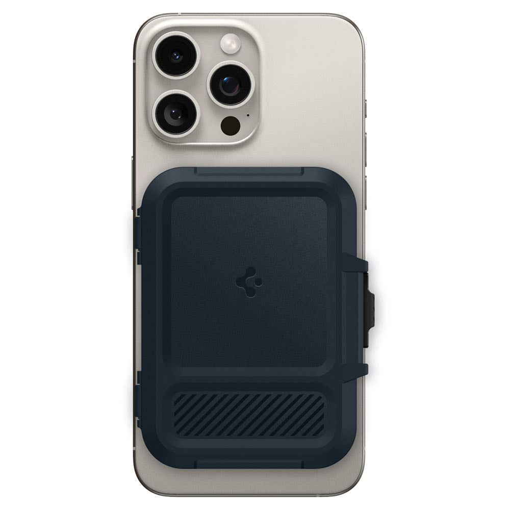 Magsafe portemonnee, Spigen, Lock Fit, Zwart