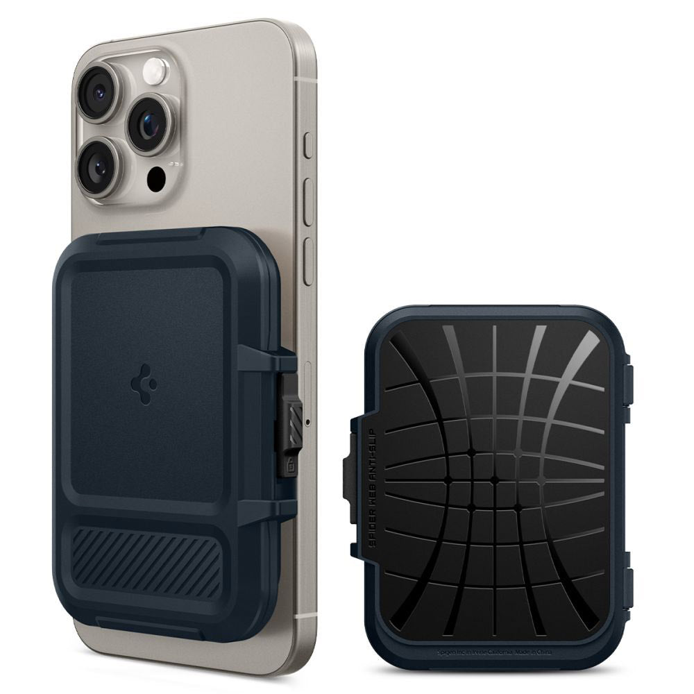 Magsafe portemonnee, Spigen, Lock Fit, Zwart
