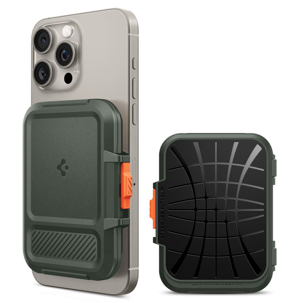 Magsafe portemonnee, Spigen, Lock Fit, Groen