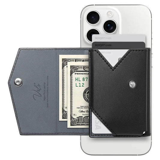 Magsafe Geldbörse, Spigen, Valentinus Pro, Schwarz