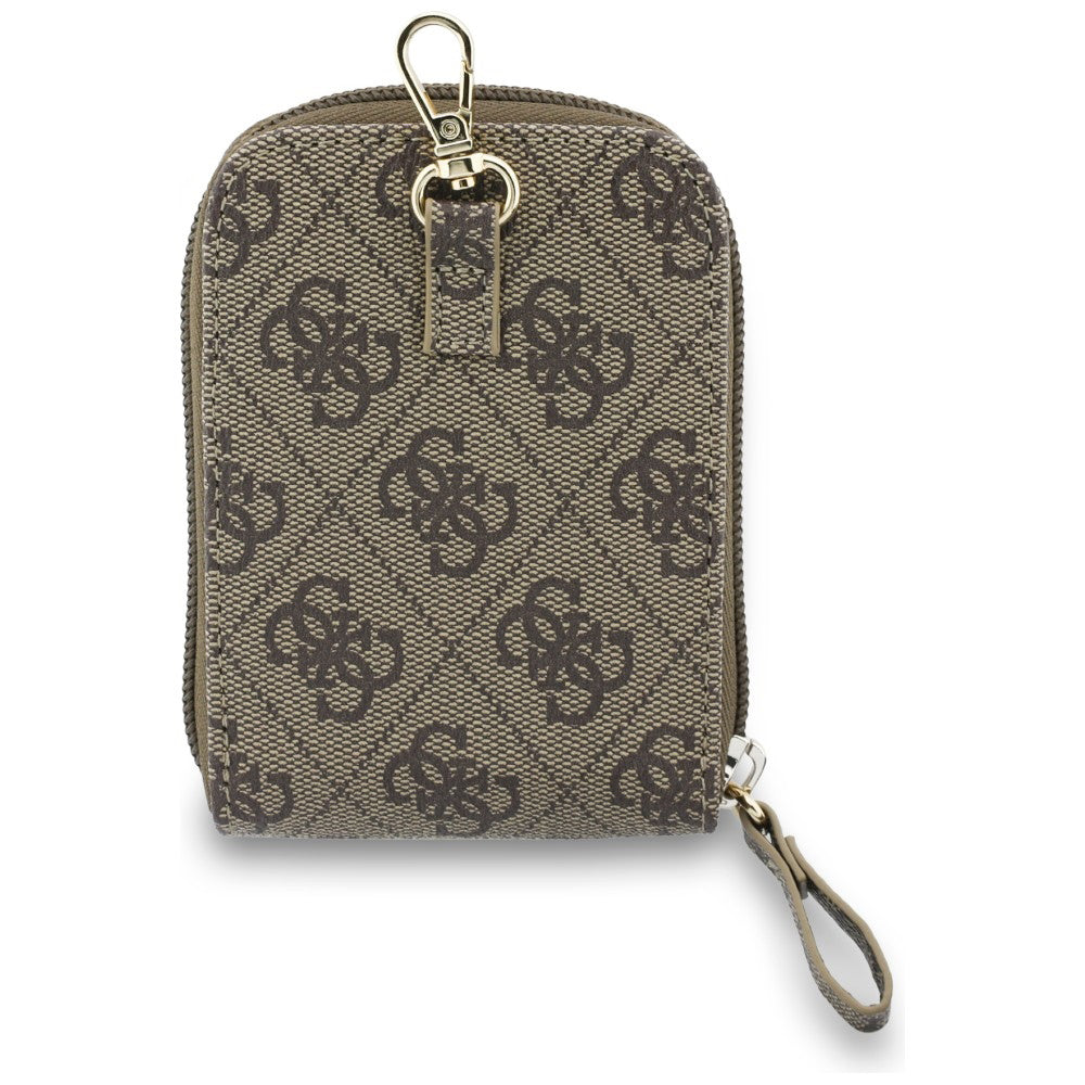 Geldbörse und Telefonkordel Guess 4G Metal Logo, Braun
