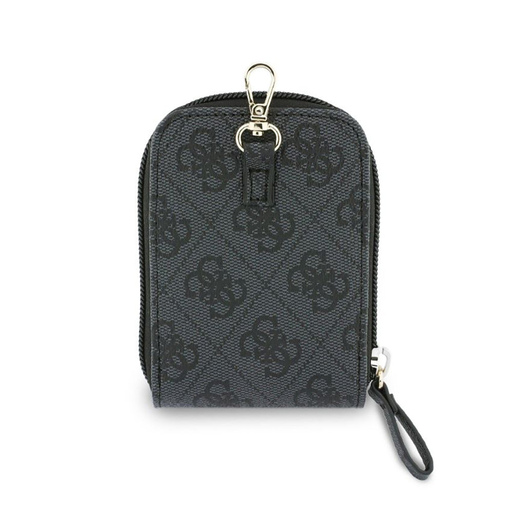 Portefeuille et Lanière Téléphone Guess 4G Logo Métallique, Noir