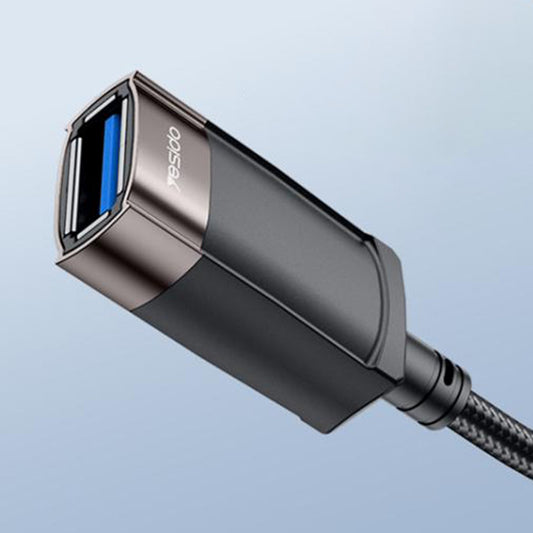 USB-verlengkabel Yesido GS26, 1.5m, Grijs