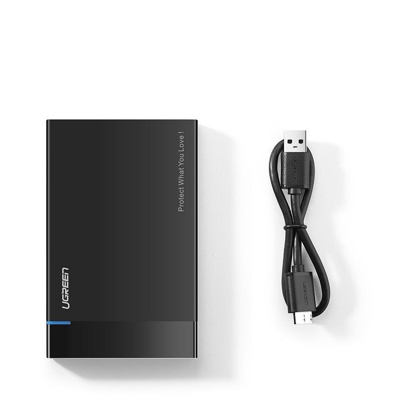 UGREEN US221 Rack voor HDD / SSD SATA 2.5inch, USB 3.2, Zwart