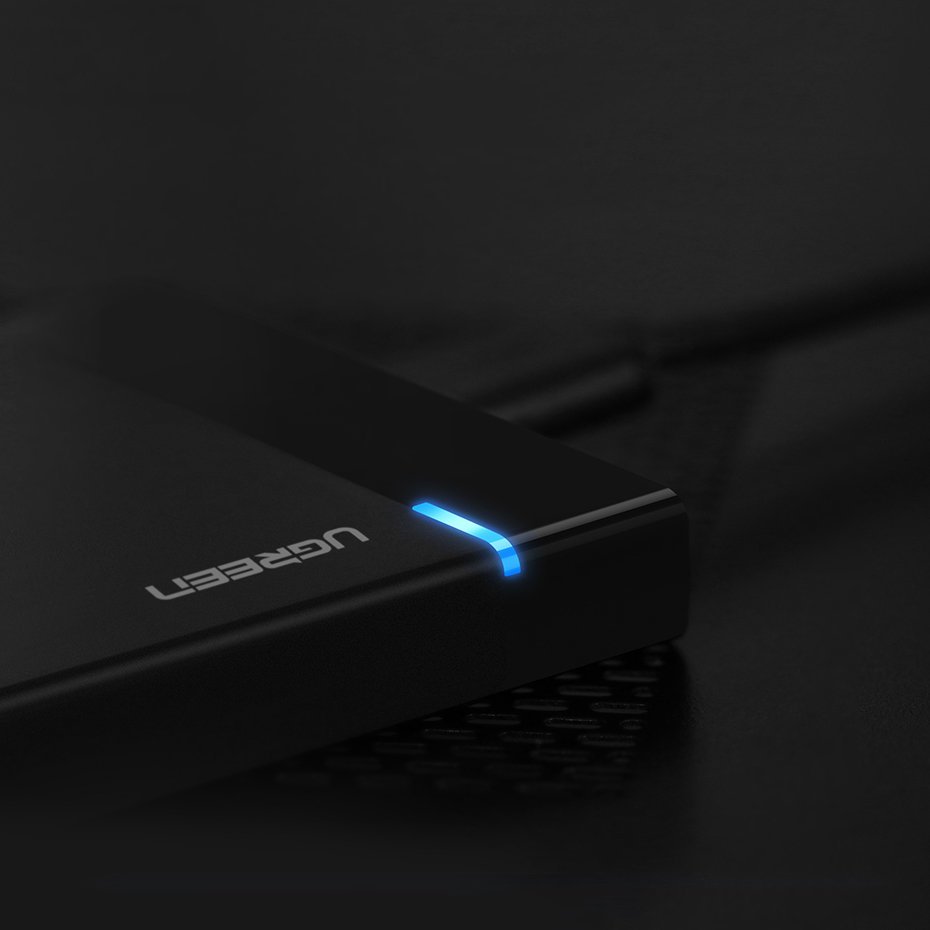 UGREEN US221 Rack voor HDD / SSD SATA 2.5inch, USB 3.2, Zwart