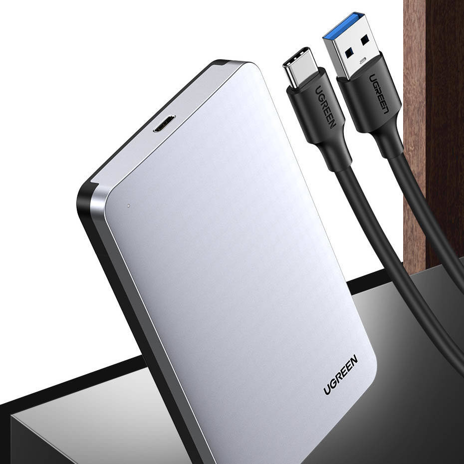 UGREEN CM300 Rack voor HDD / SSD SATA 2.5inch, USB 3.1, Gri