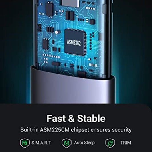 UGREEN CM400 (10902) Rack für M.2 NVMe SSD, Grau