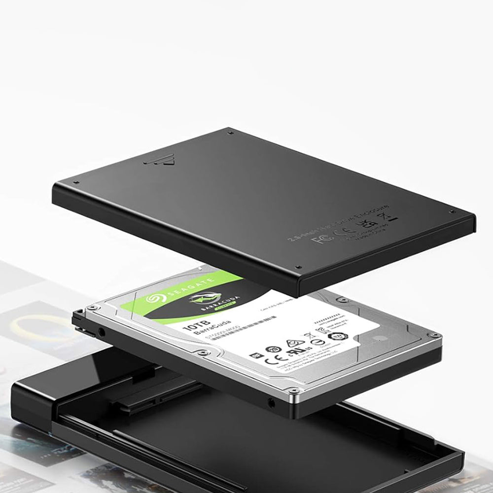Rack UGREEN US221 (50743) pour HDD / SSD SATA 2.5 pouces, USB-C, Noir