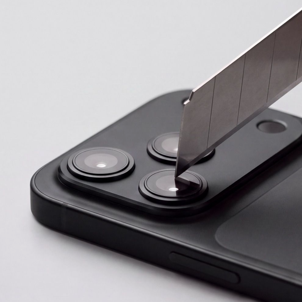 Cadre de protection pour caméra arrière Tech-Protect Camalloy Fit+ pour Apple iPhone 18 Pro Max, Aluminium, Noir