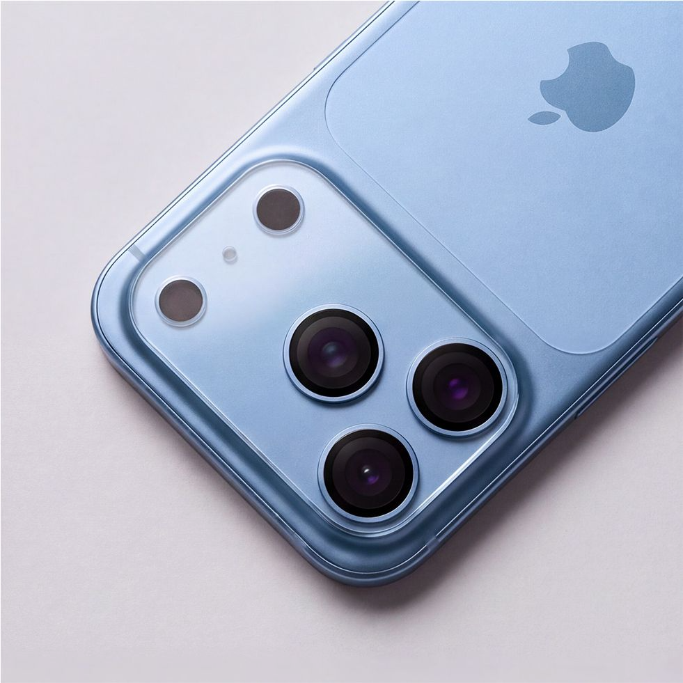 Cadre de protection pour caméra arrière Tech-Protect Cam Fit+ pour Apple iPhone 18 Pro, Verre trempé, Transparent