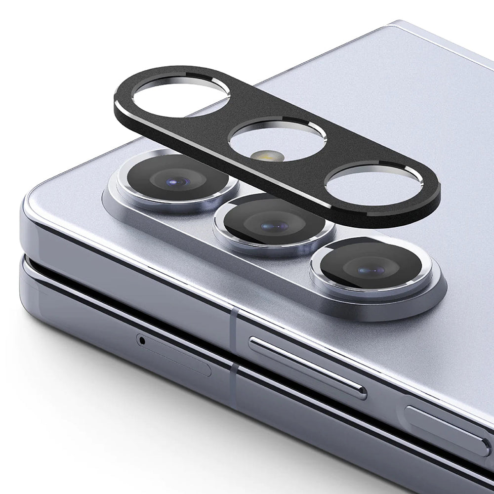 Ringke Styling Beschermingsframe Achtercamera voor Samsung Galaxy Z Fold5 F946, Aluminium, Zwart
