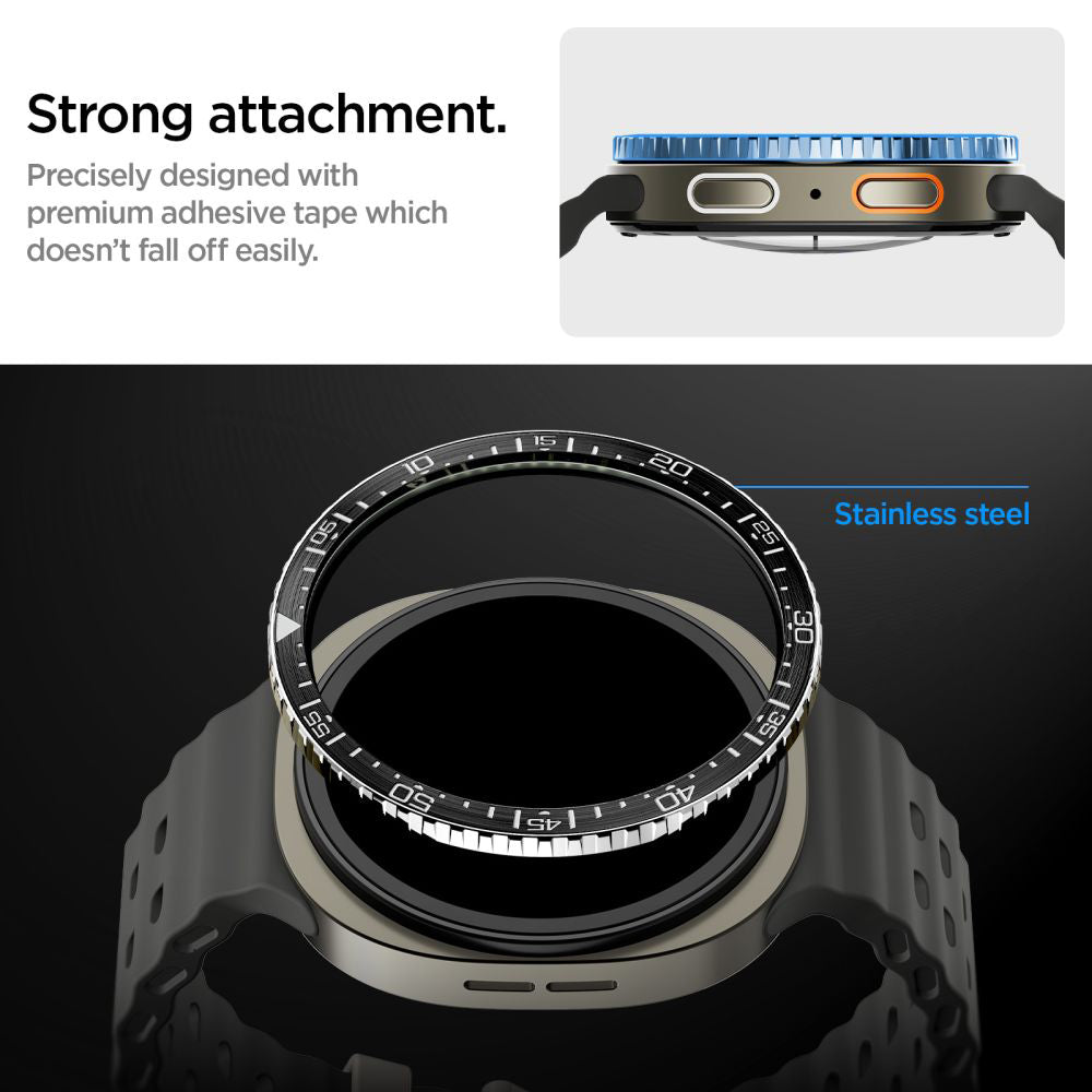 Spigen Tune Diver Beschermingsframe voor Samsung Galaxy Watch8 44mm, Zwart ACS10008