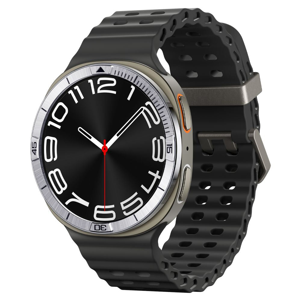 Cadre de protection Spigen Tune Pilot pour Samsung Galaxy Watch8 44mm, Argenté ACS10009