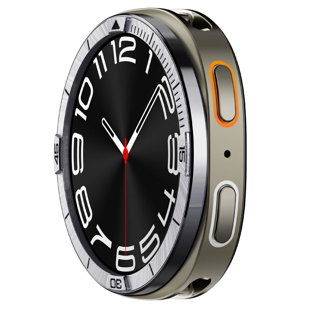 Cadre de protection Spigen Tune Pilot pour Samsung Galaxy Watch8 44mm, Argenté ACS10009