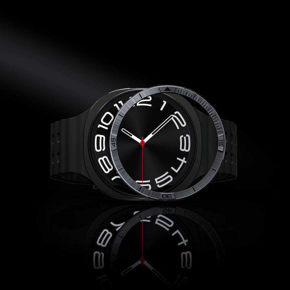 Cadre de protection Spigen Tune Pilot pour Samsung Galaxy Watch8 44mm, Argenté ACS10009