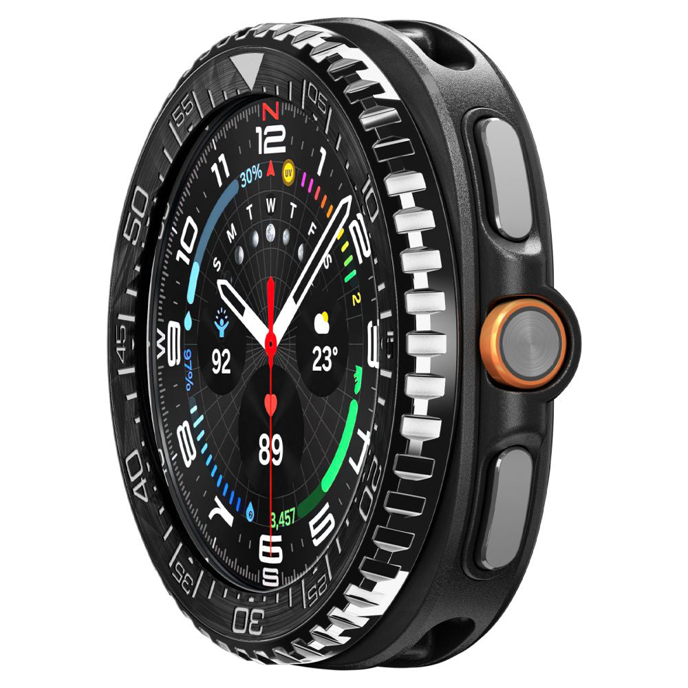 Spigen Tune Pro Diver Beschermingsframe voor Samsung Galaxy Watch8 Classic, Zwart ACS10016