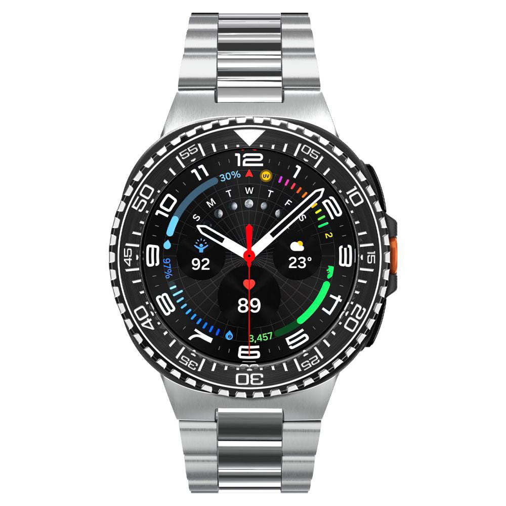 Spigen Tune Pro Diver Beschermingsframe voor Samsung Galaxy Watch8 Classic, Zwart ACS10016