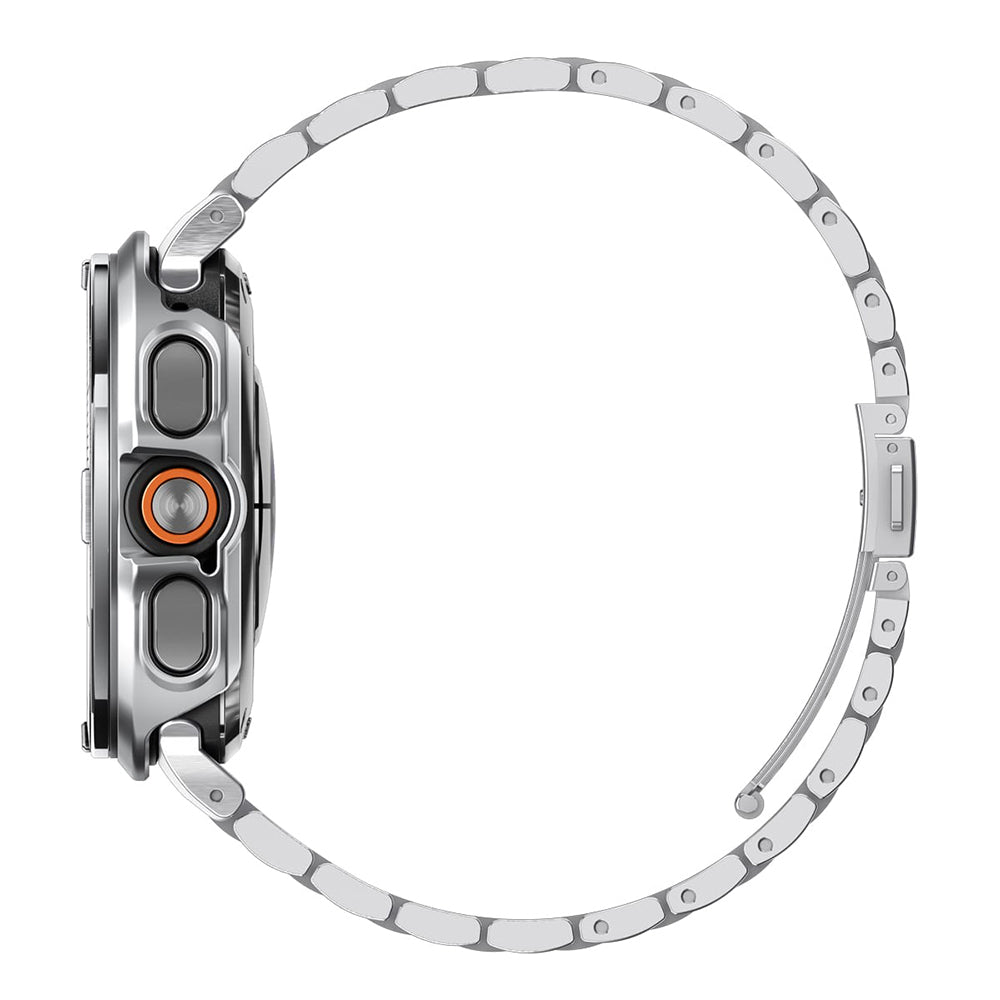 Spigen Tune Pro Pilot Beschermingsframe voor Samsung Galaxy Watch Ultra2, Zilver ACS11618