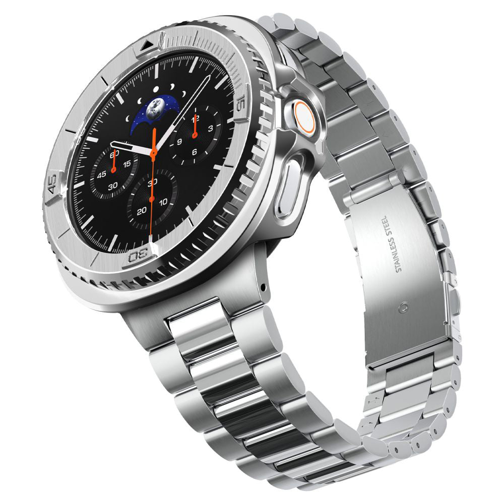 Cadre de protection Spigen Tune Pro Pilot pour Samsung Galaxy Watch8 Classic, Argenté ACS10017