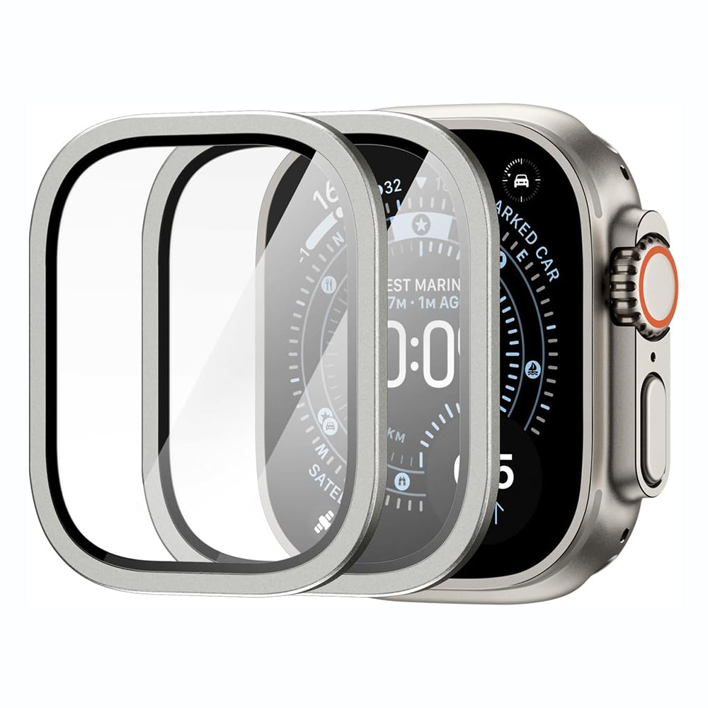 Spigen Tune with Glass Schutzrahmen für Apple Watch Ultra Series, Silber ACS11595