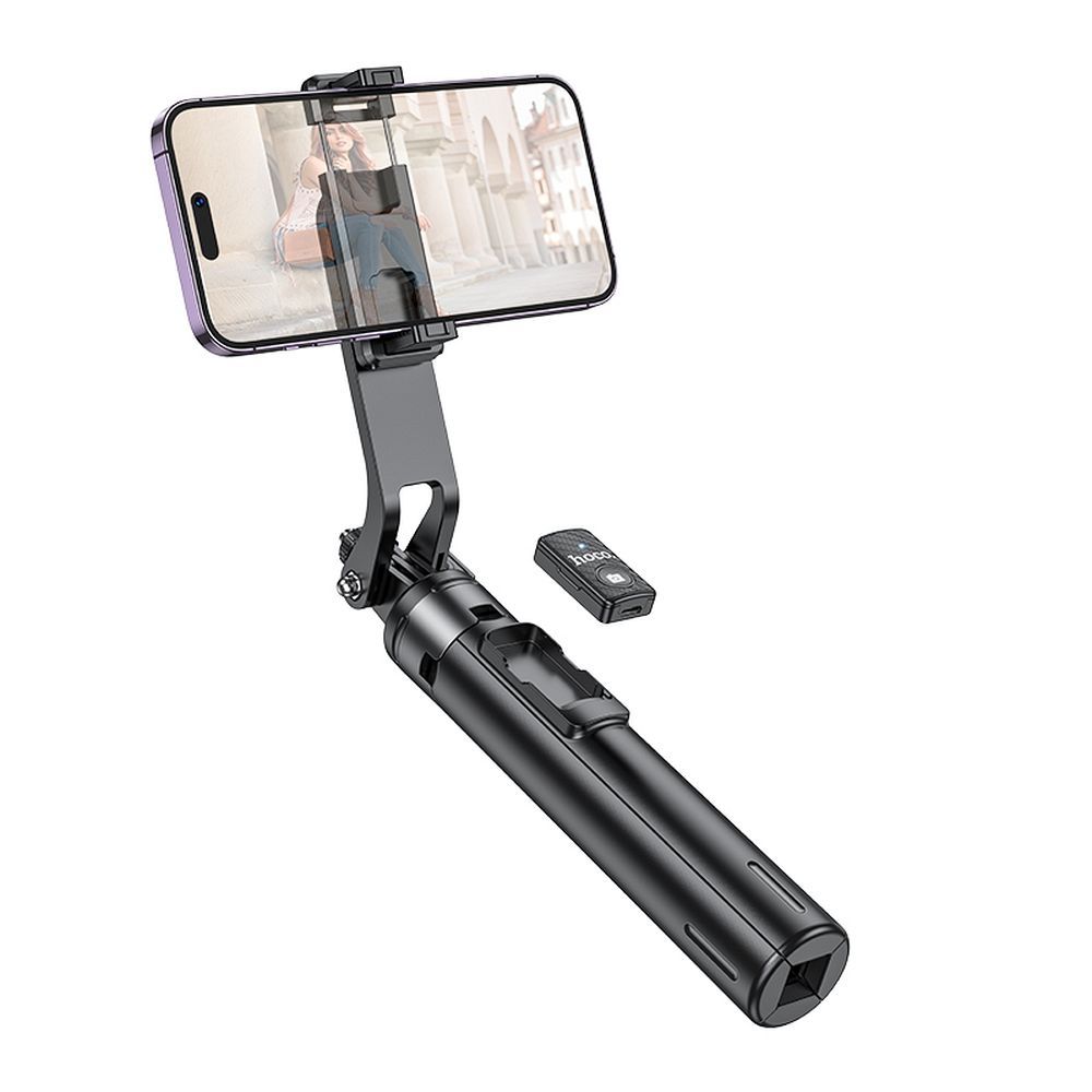 HOCO K21 Bluetooth Selfie Stick, Universeel, Zwart