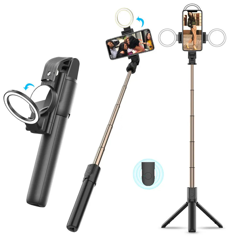 Selfie Stick Bluetooth Techsuit K13, Universeel, Zwart