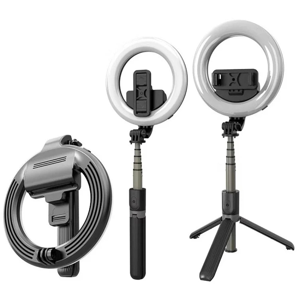 Selfie Stick Bluetooth Techsuit L07, Universeel, Zwart
