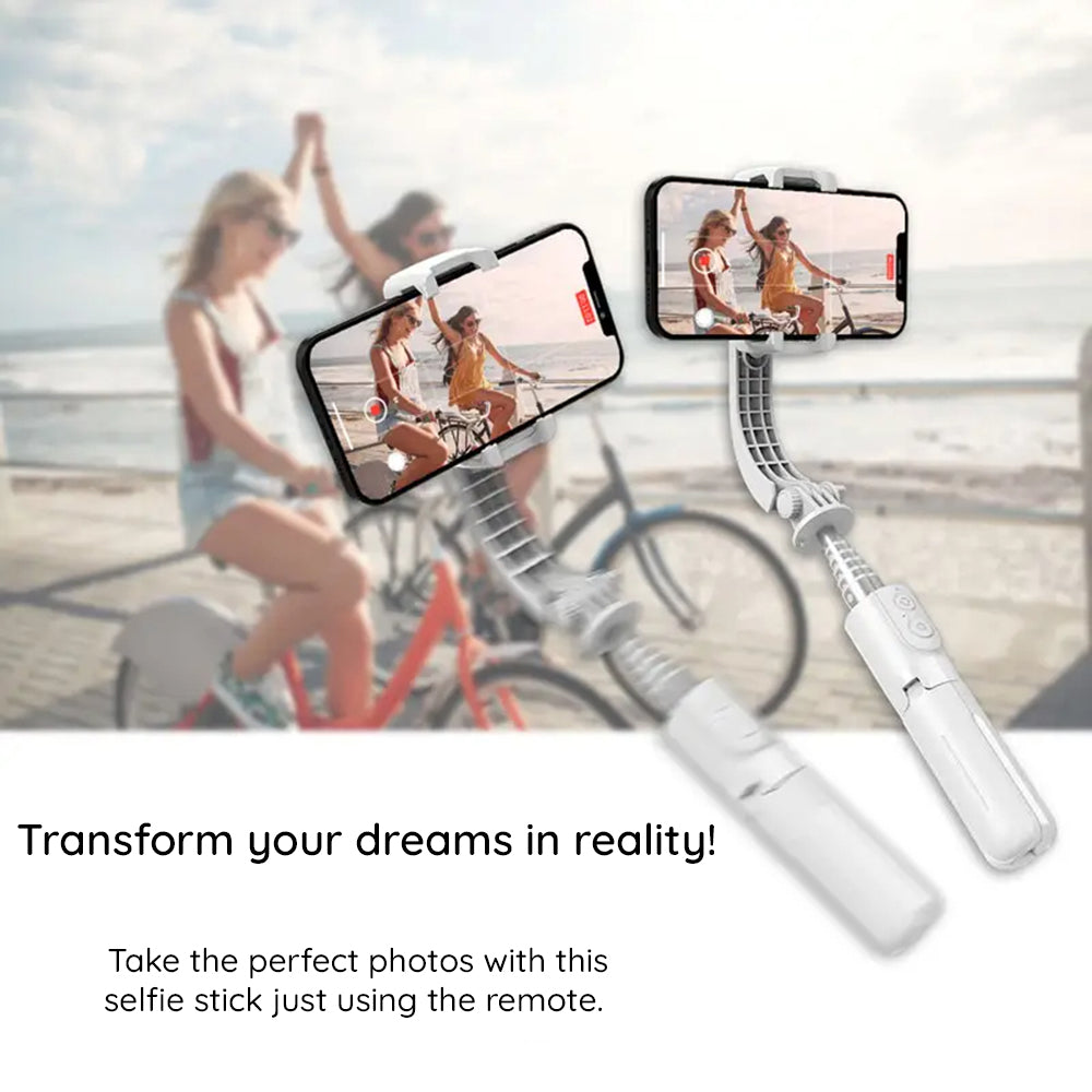 Selfie Stick Bluetooth Techsuit L08Mini, Universel, Noir