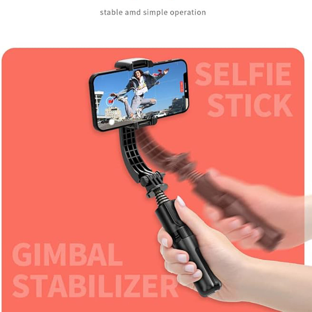 Selfie Stick Bluetooth Techsuit L08Mini, Universel, Noir