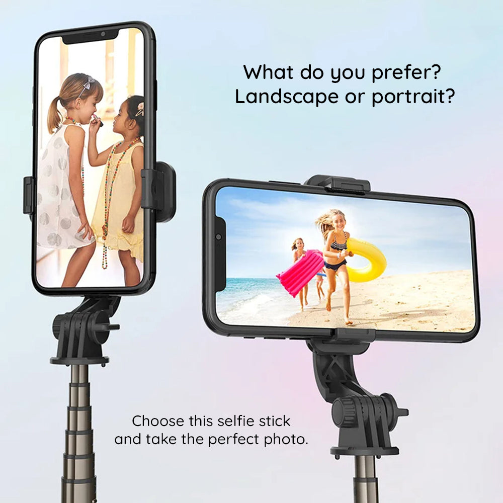 Selfie Stick Bluetooth Techsuit L10, Universal, Schwarz