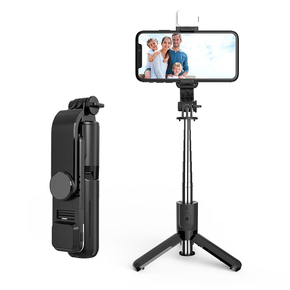 Perche à selfie Bluetooth Techsuit L11s, Universelle, Noire