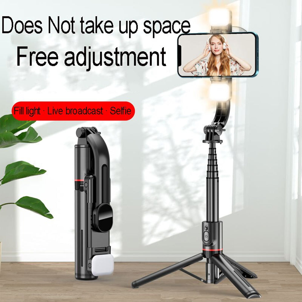 Selfie Stick Bluetooth Techsuit L12D, Universal, Schwarz