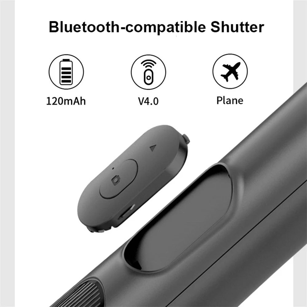 Selfie Stick Bluetooth Techsuit Q05, Universeel, Zwart